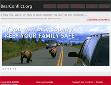 Tablet Screenshot of bearconflict.org